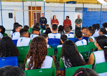 Guarda Municipal promove ação educativa sobre prevenção às drogas e combate ao bullying em escola de São Mateus